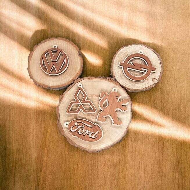Drewniany Brelok do Auta - Marka Samochodu
