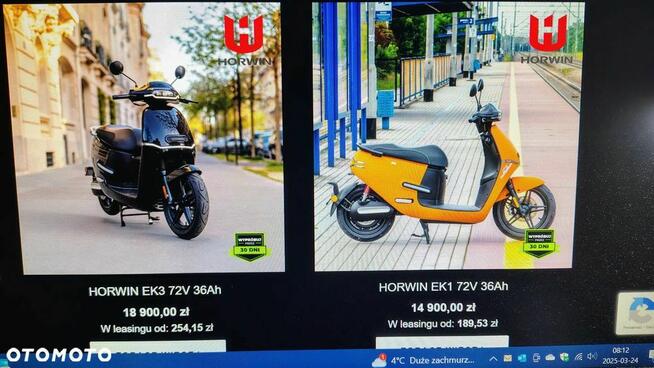 Horwin EK1DS-50cm3-Faktura 23%-NOWY-Tempomat-Bieg Wsteczny