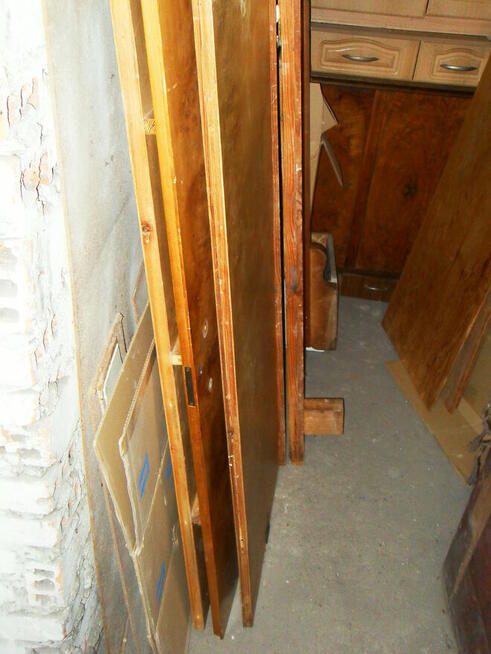 Szafa trzydrzwiowa złota brzoza lata 50