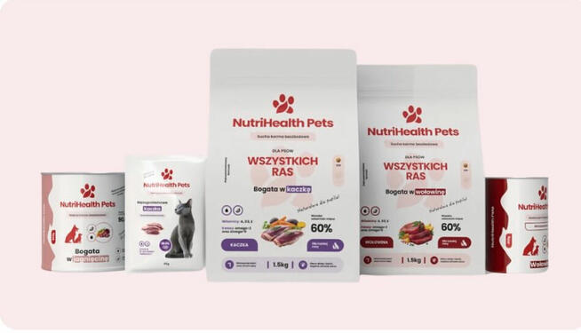 NutriHealth Pets wysokiej jakości karma dla Psów 5 kg