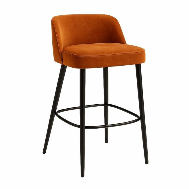 Krzesło Hoker Barowy PREMIUM Karmelowy EM-3