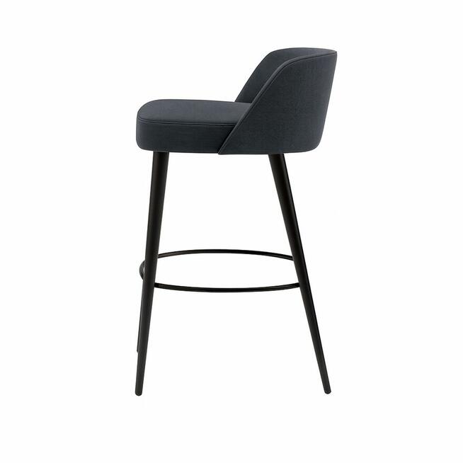 Krzesło Hoker Barowy PREMIUM Bazaltowy EM-3