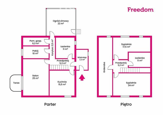 Nowoczesny smart dom z ogrodem zimowym