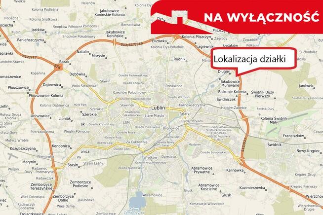 Działka 0,82ha U/MN Wólka gm. Długie pod Lublinem.