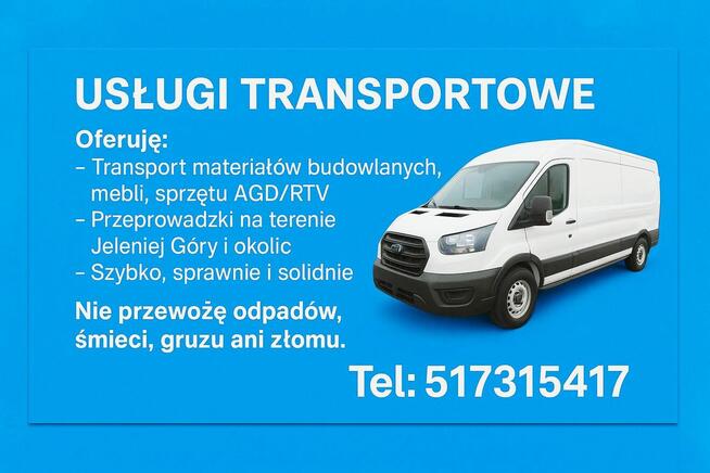 Usługi Transportowe/Przeprowadzki Busem Dostawczym