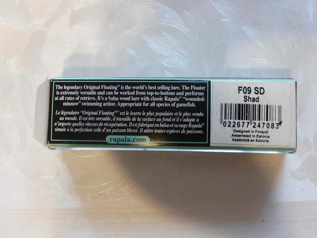Wobler Rapala Original Floater 9cm 5g F09 SD Shad