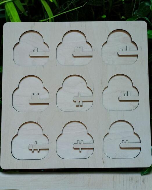 Drewniana Układanka Sensoryczna Dla Dzieci, Montessori