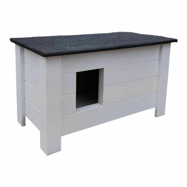 BUDA DLA KOTA PSA OCIEPLANA DREWNIANA CAŁA DOMEK PSA