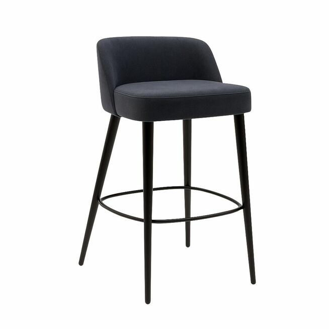 Krzesło Hoker Barowy PREMIUM Bazaltowy EM-3