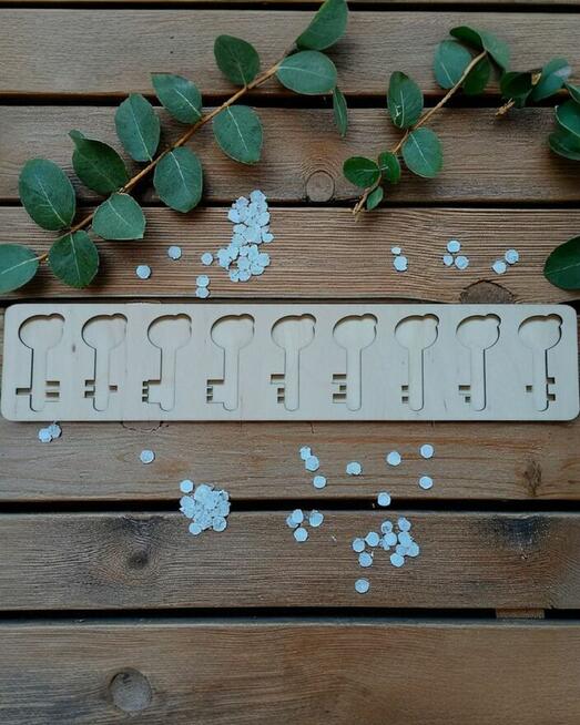 Drewniana Układanka Sensoryczna Dla Dzieci, Montessori