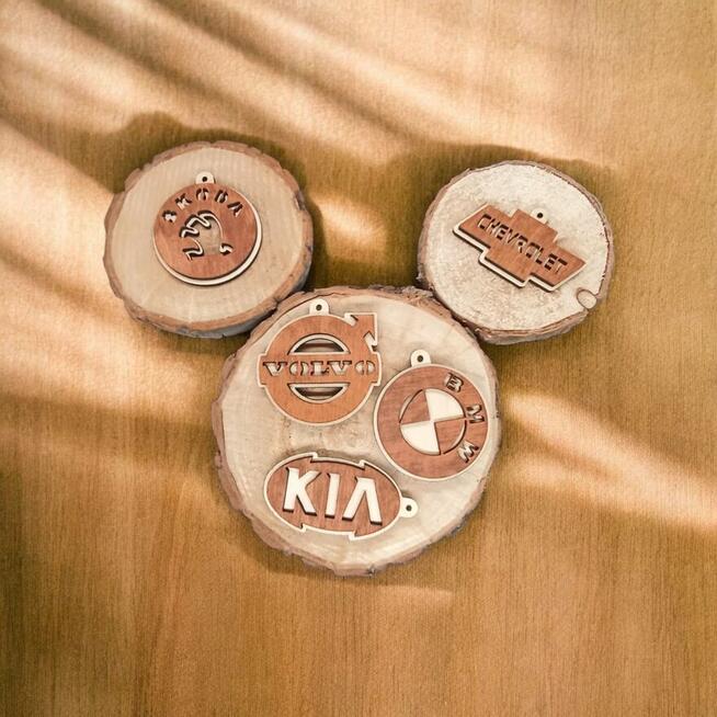 Drewniany Brelok do Auta - Marka Samochodu