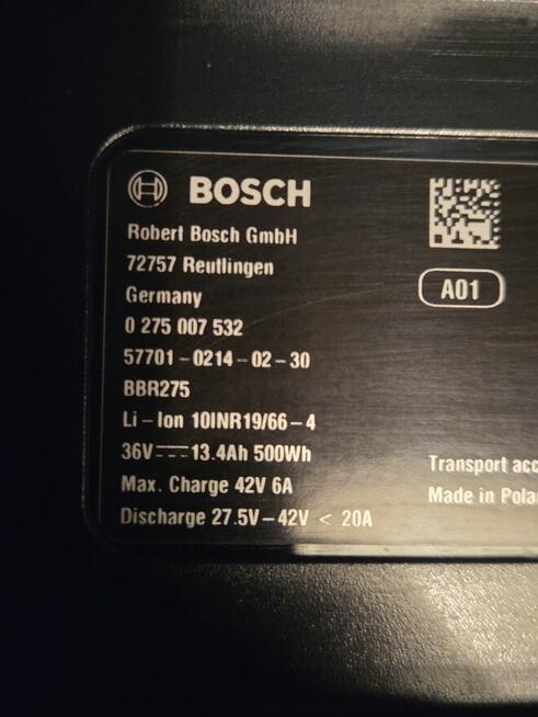 Bateria BOSCH Powerpack 500 Wh na bagażnik