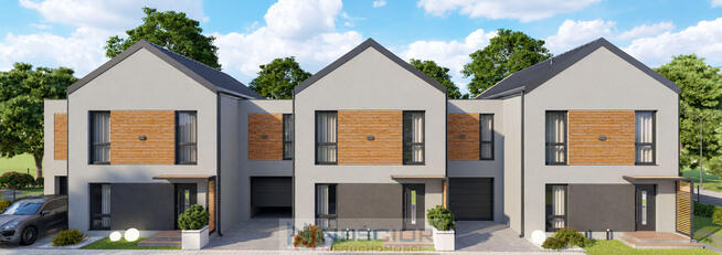 Segment narożny 140 m² w stanie deweloperskim | Garaż w bryle