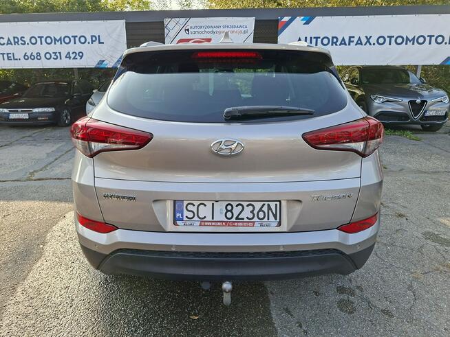 Hyundai Tucson Klimatronic 2-stref, Podgrz. fotele, Hak, PDC, Kamera cofania, Navi