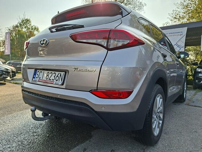 Hyundai Tucson Klimatronic 2-stref, Podgrz. fotele, Hak, PDC, Kamera cofania, Navi