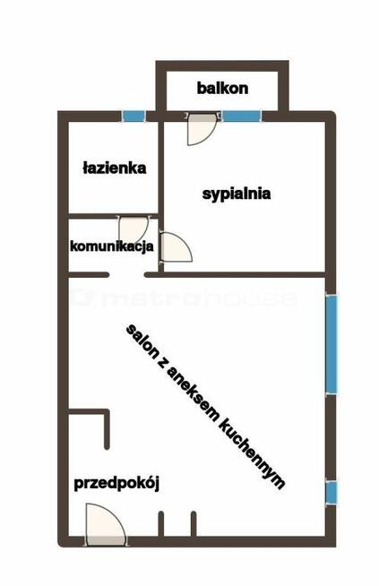Olsztyn Centrum  2 pokoje, balkon, parking