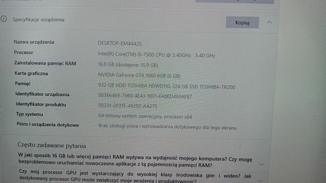 Sprzedam komputer gamingowy