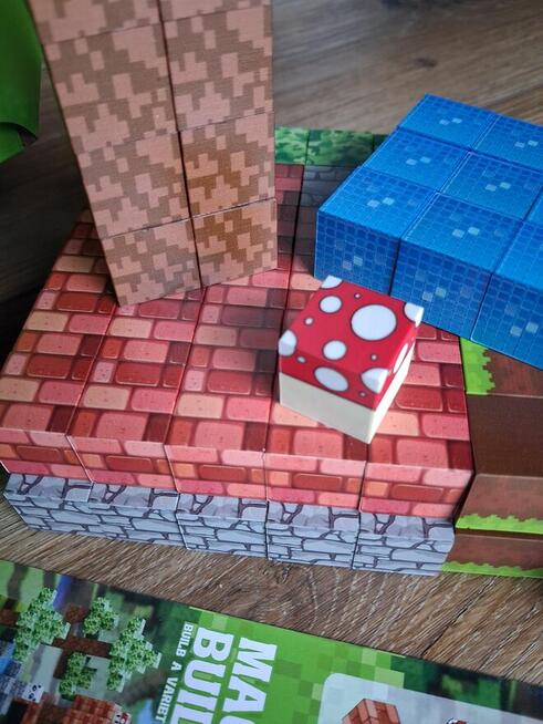 Klocki magnetyczne 150 szt. / Minecraft / Nowe