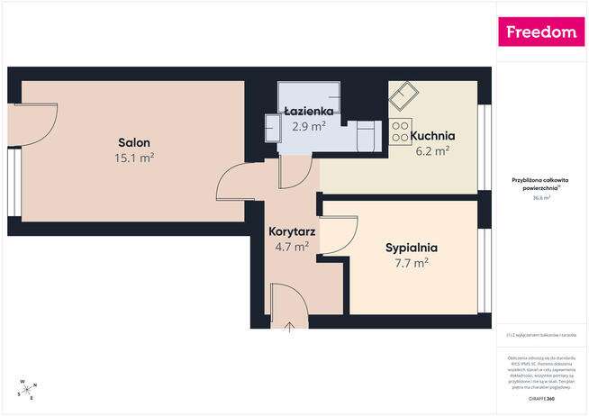Ustawne 2 pokoje 38m² ul. Skrzetuskiego, Lublin LSM