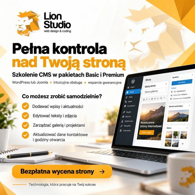 Strony internetowe dla firm – nowoczesne, szybkie, z SEO