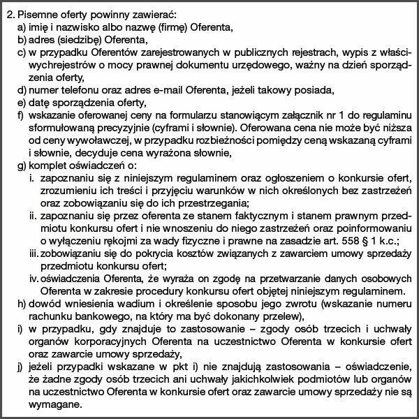 Udział 1/2 w kompleksie działek