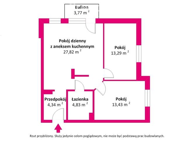 Przestronne 3 pokoje | 63,7 m² | garaż podziemny | Józefosław