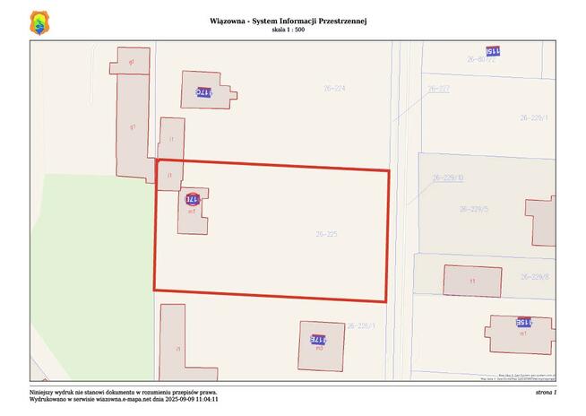 Działka usługowa 2100m2 Zakręt 5 minut od Warszawy