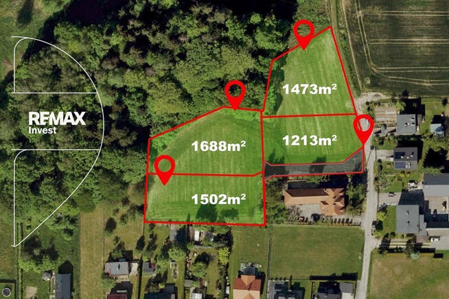Działka z WZ pod dom 130-150 m2