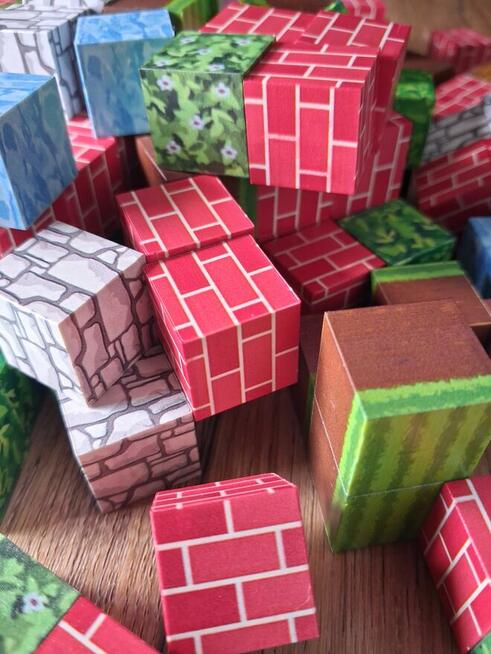 Klocki magnetyczne Minecraft 200 sztuk / Nowe