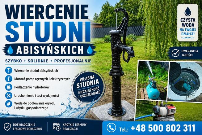 Wiercenie studni abisyńskich