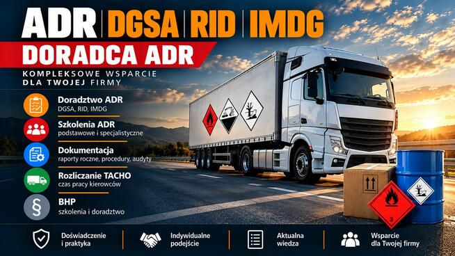 ADR DGSA RID IMDG Doradca rozliczanie tacho Puławy