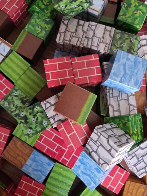 Klocki magnetyczne Minecraft 200 sztuk / Nowe
