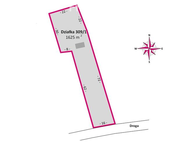 Działka 1625 m² z WZ, garażem – Mogielnica