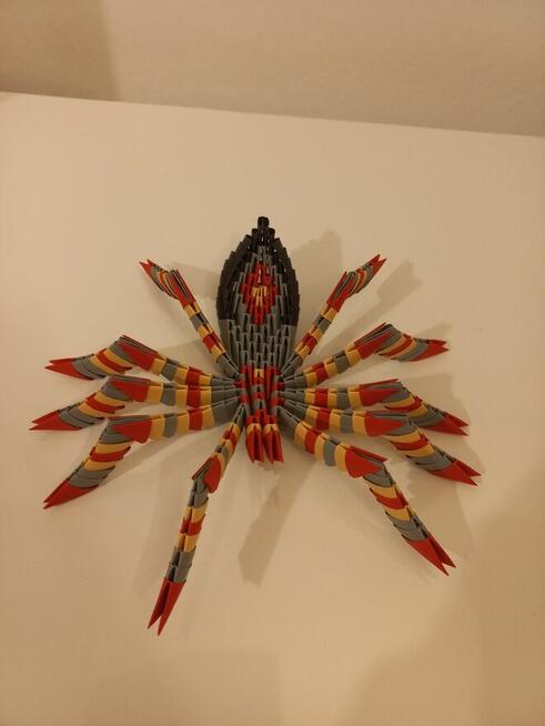 Tarantula pająk origami rękodzieło - prezent dekoracja