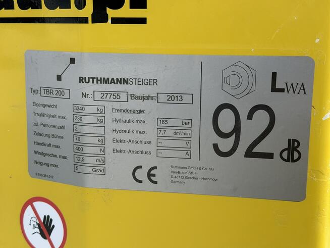 Renault Maxity Zwyżka Podnośnik Koszowy Ruthmann TBR200 Wysokość Podnoszenia 20m P7
