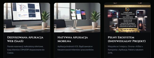 Pozycjonowanie Stron SEO Aplikacje CRM ERP Strony Aplikacja