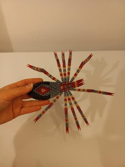 Tarantula pająk origami rękodzieło - prezent dekoracja