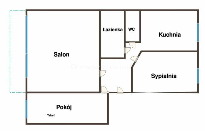 Na sprzedaż 3 pokojowe mieszkanie na Radogoszczu