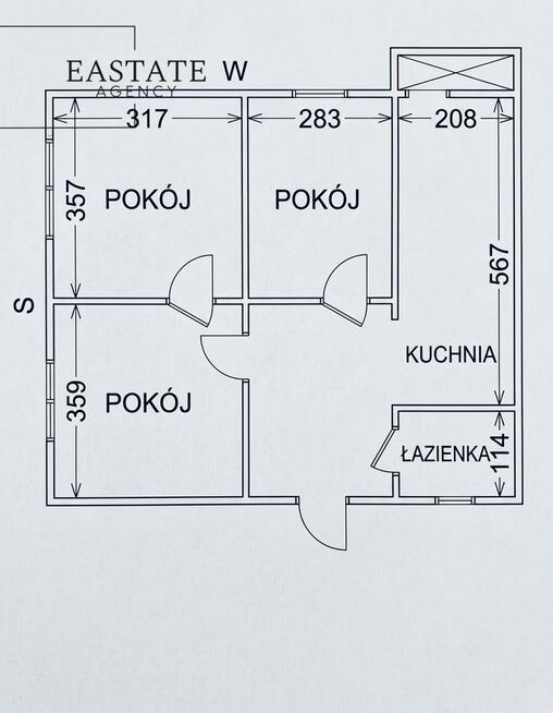 3 pokoje z potencjałem na tysiącleciu