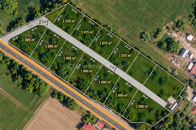 Działka 1000 m² w Siennicy gotowa pod dom !!!!!!