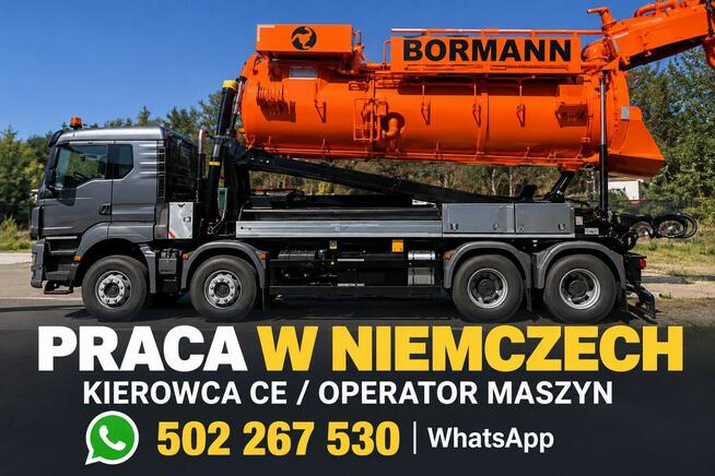 Kierowca kat. C+E - Niemcy, od zaraz, bez języka