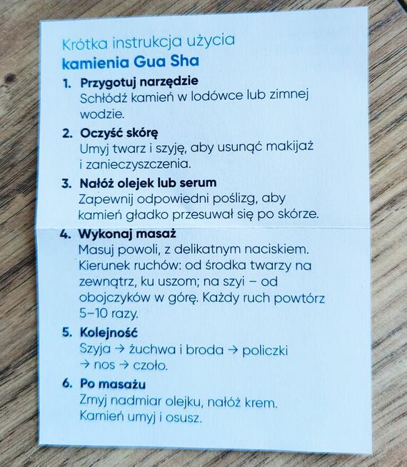 Masaż GUA SHA płytka