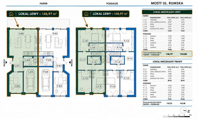 Mosty | 147 m² | 5 pokoi | garaż | ogród | Błękitna Mila