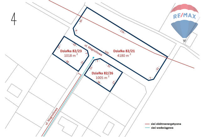 Działka budowlana 4180m2, Benenard, gm. Radziejowice