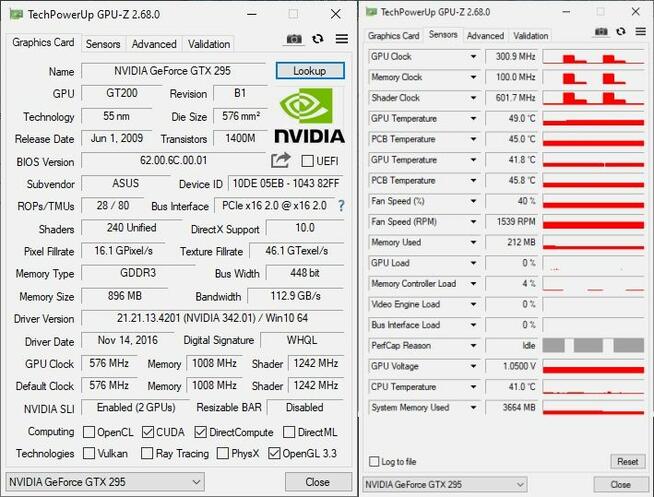 Karta graficzna Asus GeForce 8800GTS 512 MB vintage kultowa