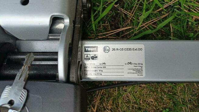 Bagażnik hak Thule EP915 936 ebike carrier pin 13 na 2 rower