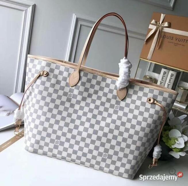 Torebka Louis Vuitton Neverfull GM Damier Azur skóra