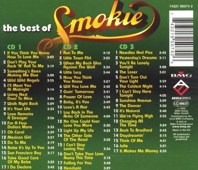 Polecam Nowy Album 3XCD Kultowego Zespołu SMOKIE