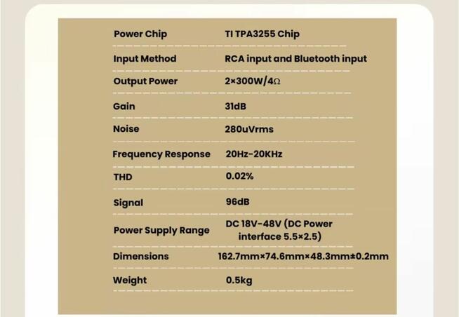 Bru 5 tpa 3255 amplifier dsp wzmacniacz audio
