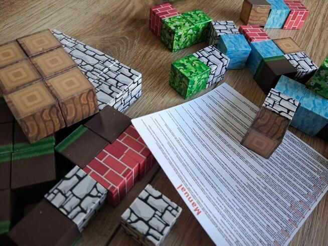 Zestaw Klocków magnetycznych Minecraft 128 szt. / Nowe